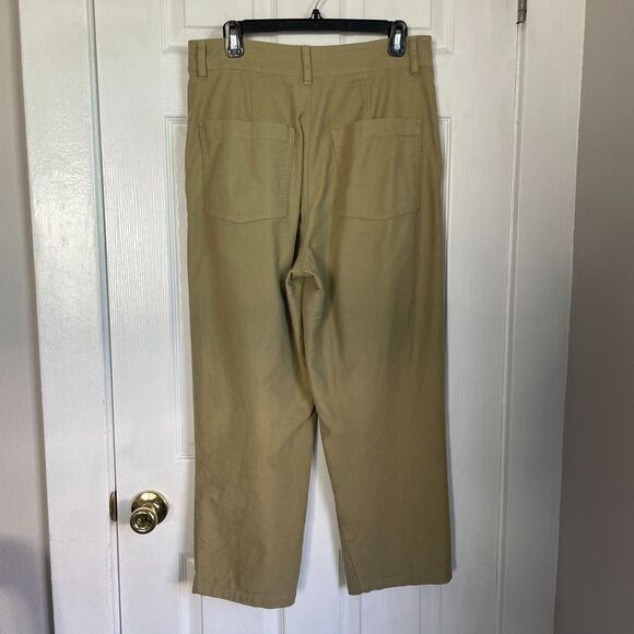 Madewell Moleskin Pleated Balloon Pants in ash green khaki tan - Picture 7 of 16